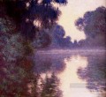 Misty morning on the Seine blue Claude Monet